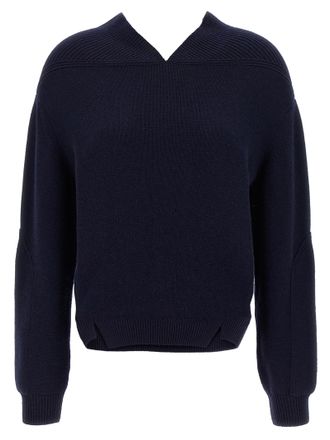 Victoria Beckham Blue Wool Womens Cardigan
