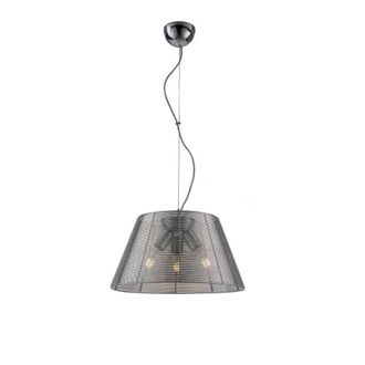 Netlighting SPRIZ 3 Light Dome Pendant Ceiling Light Silver 45x27cm | Size: 45x27 cm