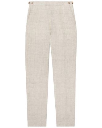 Reiss Bloomfield Linen-Blend Formal Trouser