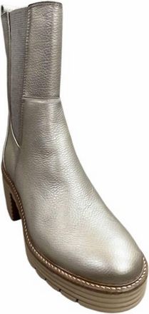 Softwaves Womens Margo Metal Oro Boots In Metal Taupe