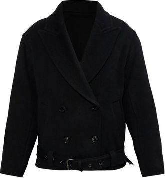 Isabel Marant Giacca doppiopetto con cintura - Nero