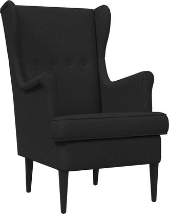 vidaXL Sill&oacute;n Negro Tela Vidaxl