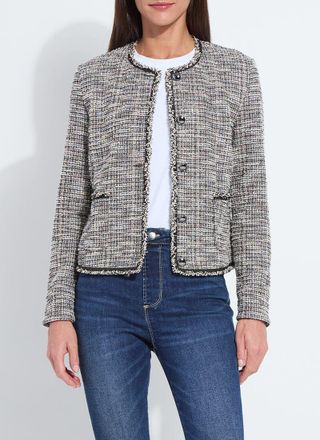 Lyssé Charlotte Collarless St Tweed Jacket
