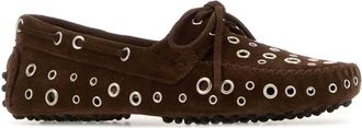 Gimaguas Womens Shoes Loafer Brown Suede
