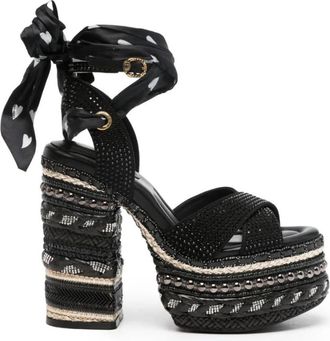 Kurt Geiger Sandalen met hoge hak - Dames - Sandalen met hakken - Zwart - 36 EU - Schoenen