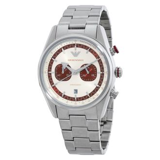 Armani Chronograph Quartz Cream Dial Watch AR11645