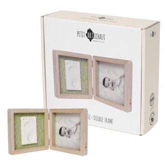 PETIT ARTICHAUT Double Frame - Baby Print & Photo Frame, Keepsake Gift in Olive Tree at Nordstrom