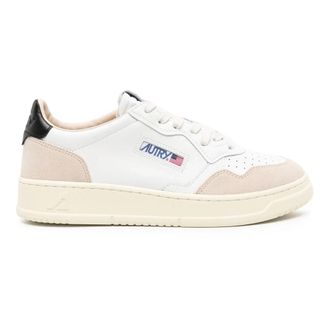 Autry Medalist Low Sneakers - Heren - Sneakers - Zwart - 44 EU - Katoen - Schoenen