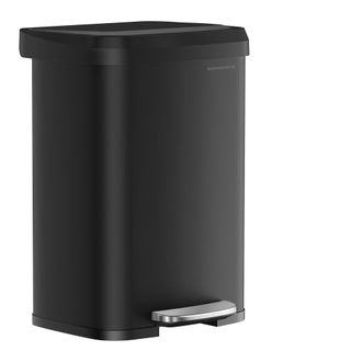 Songmics Cubo de basura de 50 l de 40,4 x 38 x 58,5 cm de color negro