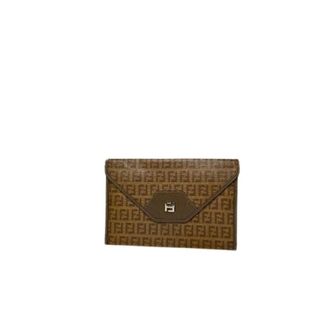 Fendi Pre-owned Clutches, female, Brown, Size: ONE SIZE Pre-owned Leather Clutch