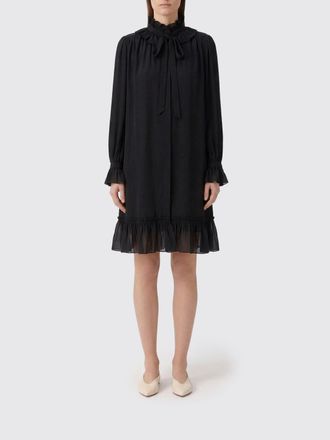 Chlo&eacute; Abito di seta Ruches