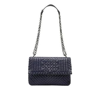 Bottega Veneta Pre-owned Cross Body Bags, female, Blue, Size: ONE SIZE Pre-owned Olimpia Shoulder Bag