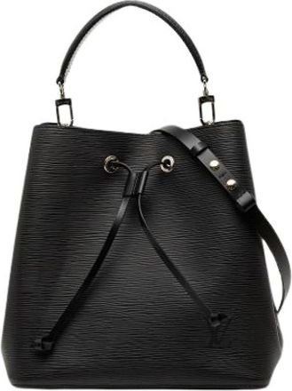Louis Vuitton Pre-owned Bucket Bag - Dames - Vintage Tas - Zwart - ONE Size - Leer - Vintage