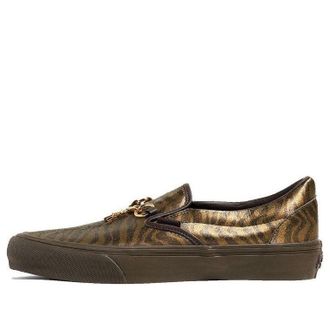 Vans Needles x Vault Classic Slip-On V Animal Print - Brown VN0A3QXY2GU
