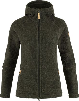Fj&auml;llr&auml;ven Womens Kaitum Fleece Hoodie Green M