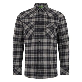 Diesel Camisa de algod&oacute;n a cuadros - Shirts - Hombre - Gris - S