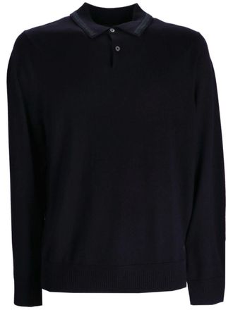 Paul Smith Poloshirt van merinowol - Blauw