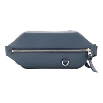 Loewe Pre-owned Leather Shoulder Bag - Dames - Pre-owned - Blauw - Maat: ONE Size Leer
