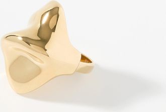 Pilgrim Womens Hammered solid adjustable ring