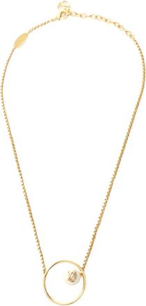 Louis Vuitton 2023 Eclipse pearl circle necklace - Goud
