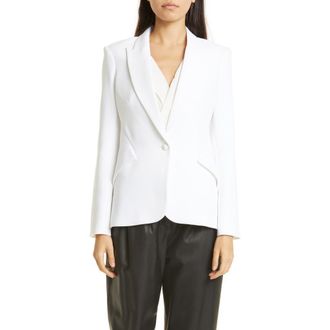 L'agence Chamberlain Blazer in White at Nordstrom Rack, Size 6