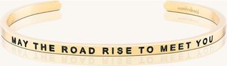 Mantra May The Road Rise To Meet You bracelet in Yellow Gold at Nordstrom