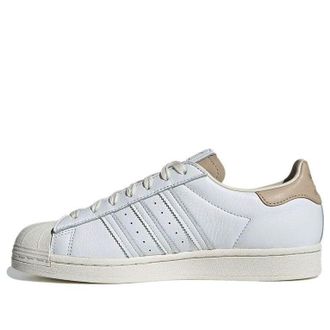 adidas Superstar Size Tag - Cloud White Brown FY5477