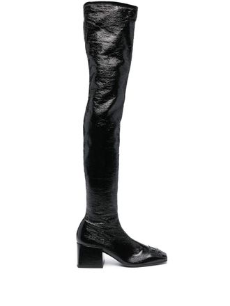Courr&egrave;ges Stivali alla coscia 70mm - Nero