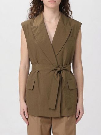 Brunello Cucinelli Gilet in misto cotone a vestaglia Brunello Cucinelli