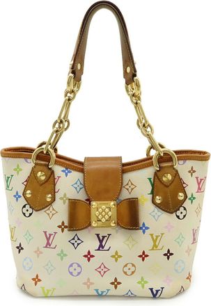 Louis Vuitton Blanc Multi-Color White Monogram Multicolore Shoulder Bag Tote Bag (Pre-Owned)