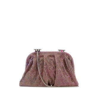 Benedetta Bruzziches Embellished Fabric Small Venus Clutch