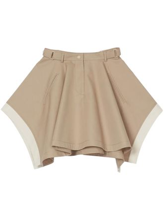 3.1 Phillip Lim flounced mini skirt - Neutrals