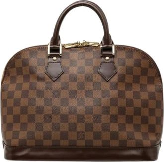 Louis Vuitton Pre-owned Alma MM - Dames - Vintage Handtas - Bruin - ONE Size - Leer - Vintage