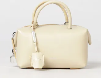 Max Mara Mini borsa Holdall a bauletto in pelle liscia con charm