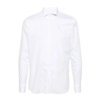 Tagliatore Formele Overhemden - Heren - Zakelijke Overhemden - Wit - 4XL - Katoen - Overhemden