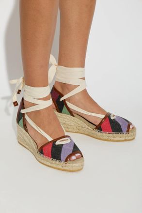 Versace Wedge Sandals Lola, Womens, Multicolour