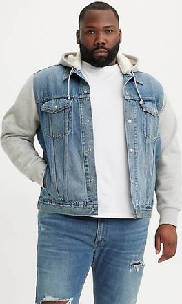 Levi's Hybrid Hoodie Trucker Jacket (Big & Tall) - Mens - 2XL - Blue