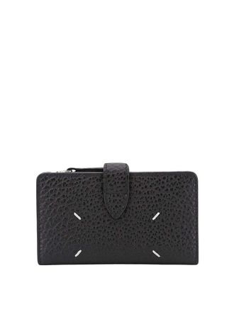 Maison Margiela Leather card holder with iconic stitching