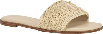 Calvin Klein Kamine Slide Sandal in Ivory Woven at Nordstrom, Size 5.5
