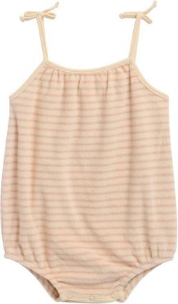 Rylee + Cru Nala Stripe Romper in Pink at Nordstrom, Size 18-24M
