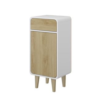 Vicco Mueble Midi Arla, Blanco/roble, 40 X 81 Cm Vicco