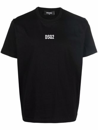 Dsquared2 T-shirt met ronde hals - Zwart