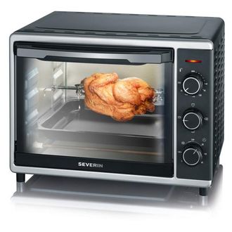 Severin To2056 - Mini Horno - 30 L - 1600 W - Calor De Convecci&oacute;n - Negro Y Plata
