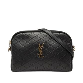 Saint Laurent Pre-owned Cross Body Bags, female, Black, Size: ONE SIZE Pre-owned The Gaby Crossbody Bag