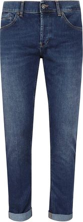 Dondup George Skinny Fit - Heren - Slim Fit Jeans - Blauw - W36 - Katoen - Jeans