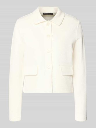 Betty Barclay Regular Fit Blazer mit Strukturmuster und Pattentaschen in Offwhite, Gr&ouml;&szlig;e 36