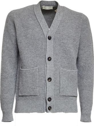 FILIPPO DE LAURENTIIS English Rib Knit Cardigan With V-Neck