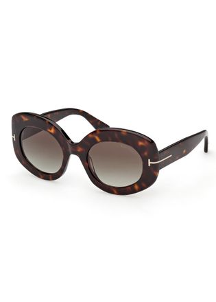 Tom Ford Claudette Round-frame Sunglasses - Brown Havana - One Size