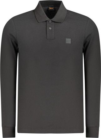 HUGO BOSS Black Cotton Mens Polo Mens Shirt