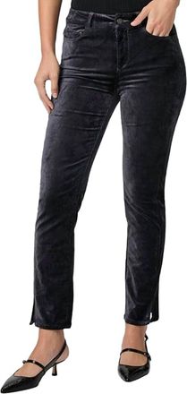 Paige Cindy Jean With Twisted Seam In Calico Blue